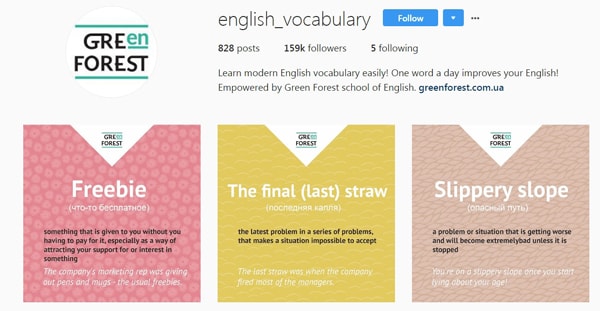 English vocabulary