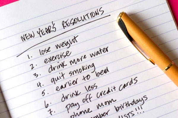 New Year’s resolutions